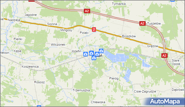 mapa Kotuń powiat siedlecki, Kotuń powiat siedlecki na mapie Targeo