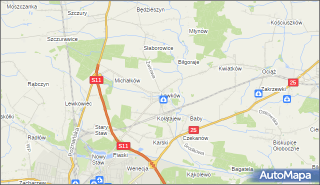 mapa Lewków, Lewków na mapie Targeo