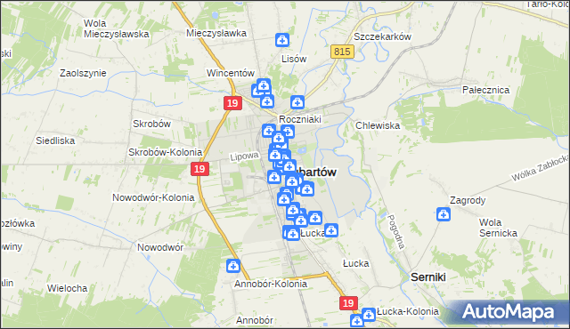 mapa Lubartów, Lubartów na mapie Targeo