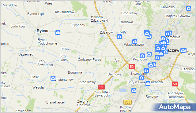 mapa Lubiejew, Lubiejew na mapie Targeo