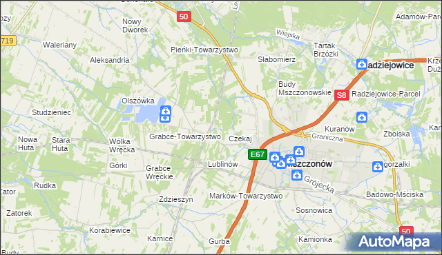 mapa Marków-Świnice, Marków-Świnice na mapie Targeo