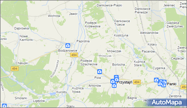 mapa Michalinów, Michalinów na mapie Targeo