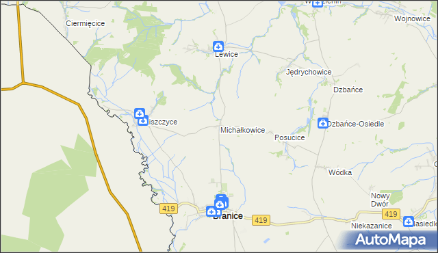mapa Michałkowice, Michałkowice na mapie Targeo