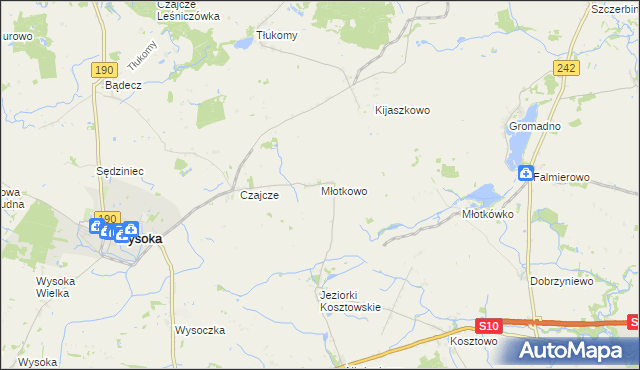 mapa Młotkowo, Młotkowo na mapie Targeo