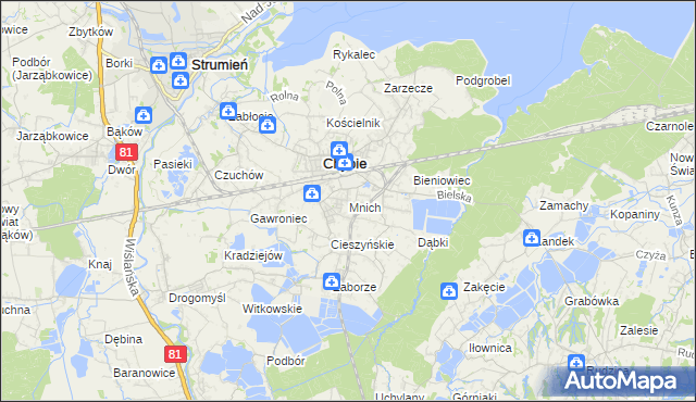 mapa Mnich, Mnich na mapie Targeo