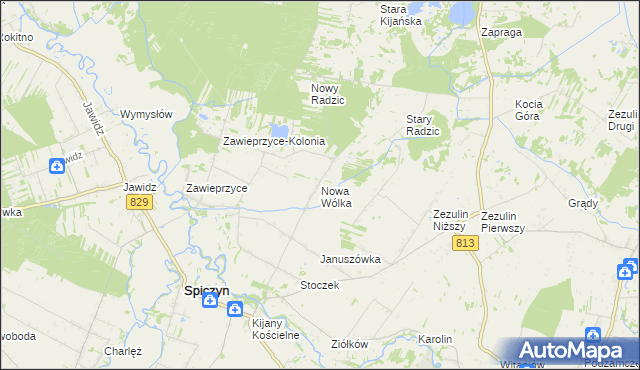 mapa Nowa Wólka, Nowa Wólka na mapie Targeo