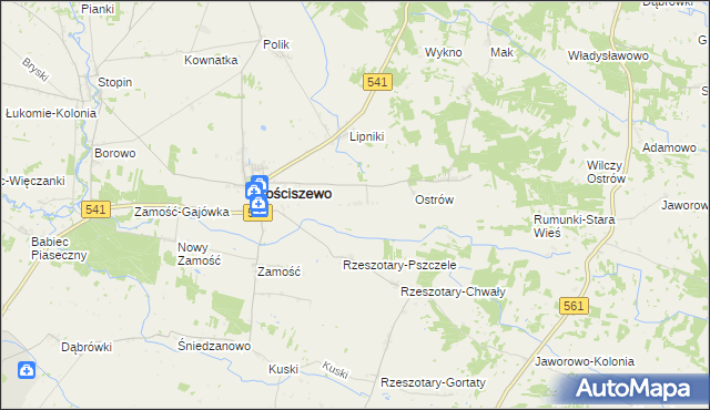 mapa Nowe Rościszewo, Nowe Rościszewo na mapie Targeo