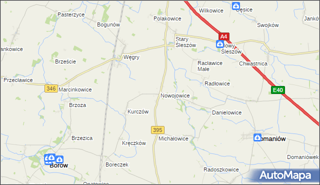 mapa Nowojowice, Nowojowice na mapie Targeo