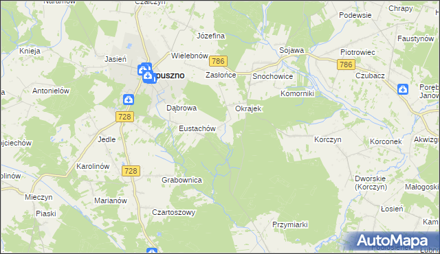 mapa Orczów, Orczów na mapie Targeo