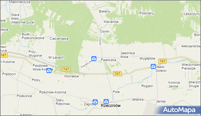 mapa Pawliczka, Pawliczka na mapie Targeo
