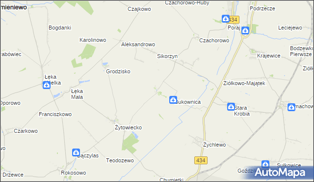 mapa Pijanowice, Pijanowice na mapie Targeo
