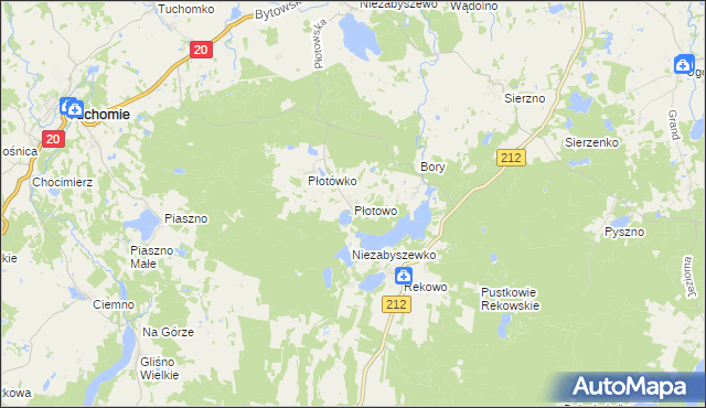 mapa Płotowo, Płotowo na mapie Targeo