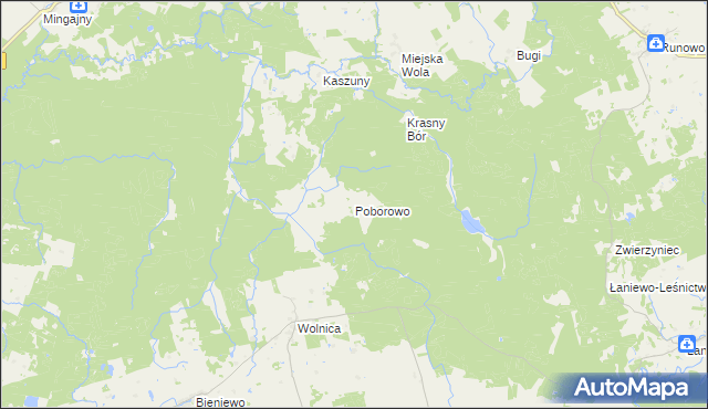 mapa Poborowo gmina Lubomino, Poborowo gmina Lubomino na mapie Targeo