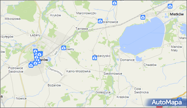 mapa Pożarzysko, Pożarzysko na mapie Targeo