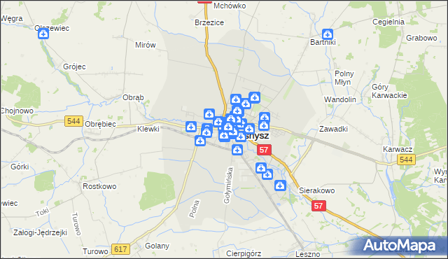 mapa Przasnysz, Przasnysz na mapie Targeo