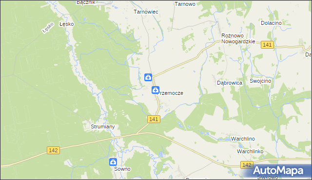 mapa Przemocze, Przemocze na mapie Targeo