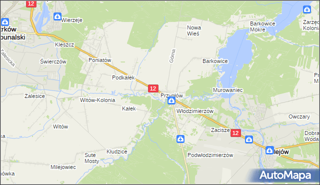 mapa Przygłów, Przygłów na mapie Targeo