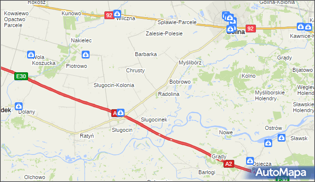 mapa Radolina, Radolina na mapie Targeo