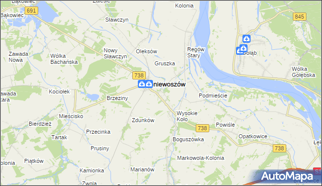 mapa Regów Nowy, Regów Nowy na mapie Targeo