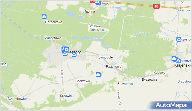 mapa Równopole, Równopole na mapie Targeo