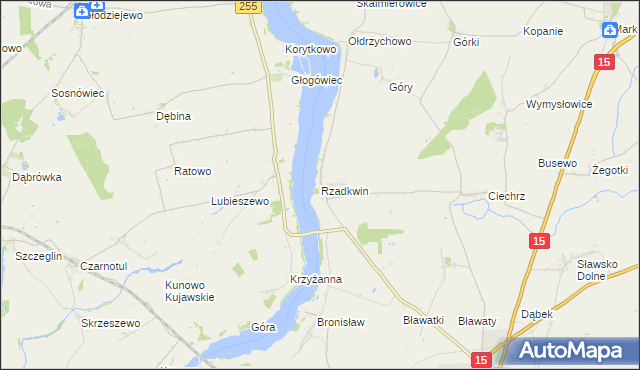 mapa Rzadkwin, Rzadkwin na mapie Targeo