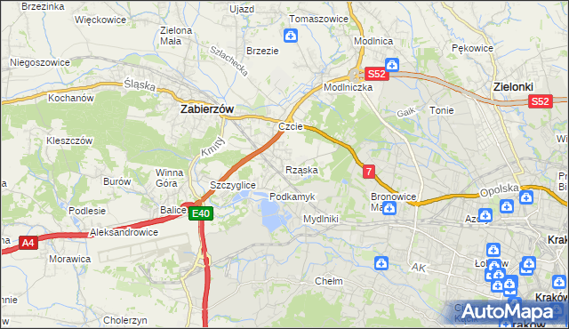 mapa Rząska, Rząska na mapie Targeo