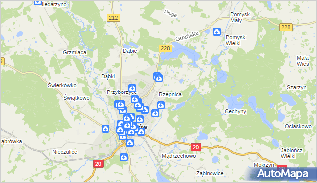 mapa Rzepnica, Rzepnica na mapie Targeo