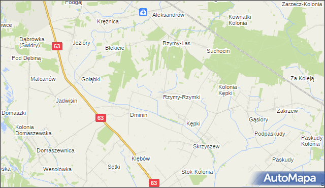 mapa Rzymy-Rzymki, Rzymy-Rzymki na mapie Targeo