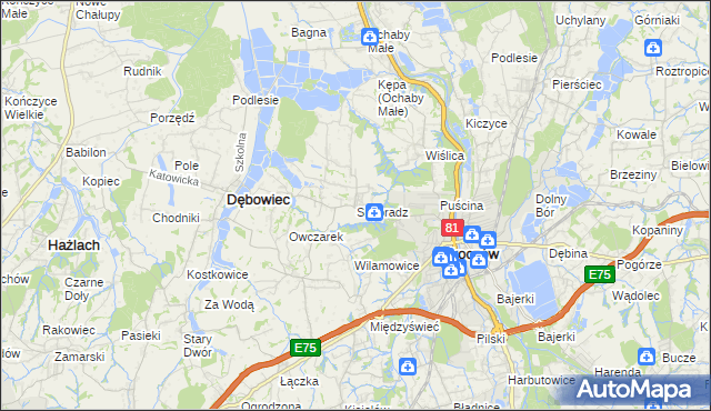 mapa Simoradz, Simoradz na mapie Targeo