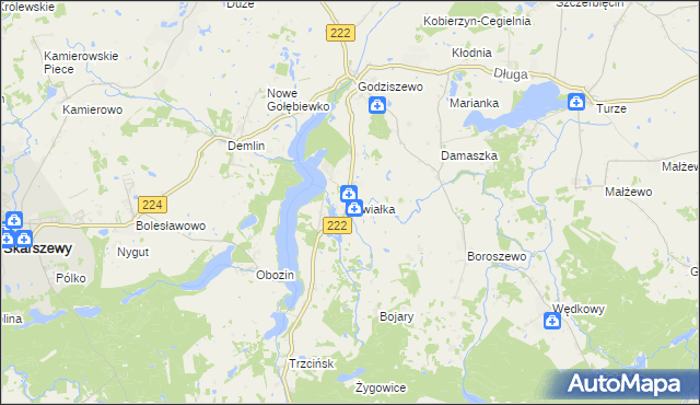 mapa Siwiałka, Siwiałka na mapie Targeo