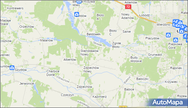 mapa Słowak, Słowak na mapie Targeo