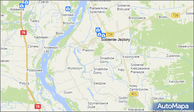 mapa Śniadków Górny A, Śniadków Górny A na mapie Targeo