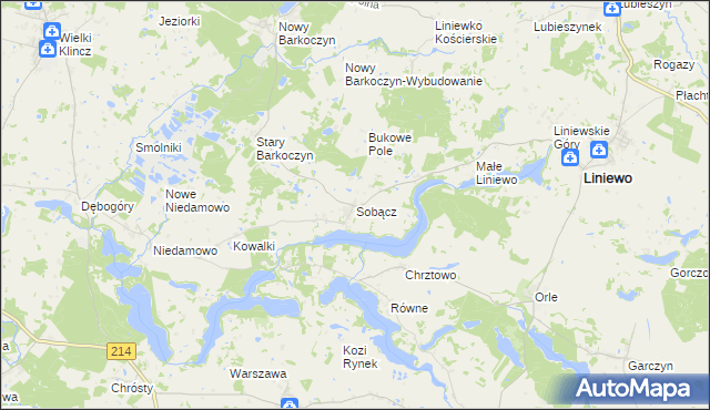 mapa Sobącz, Sobącz na mapie Targeo