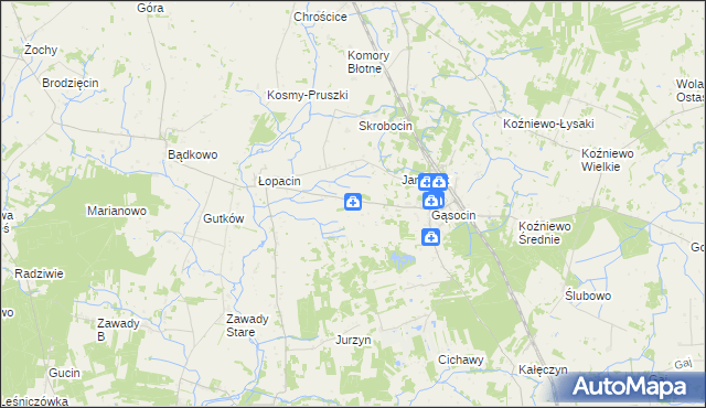 mapa Soboklęszcz gmina Sońsk, Soboklęszcz gmina Sońsk na mapie Targeo