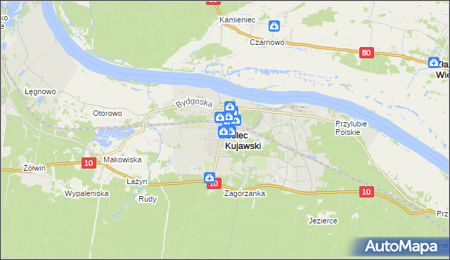 mapa Solec Kujawski, Solec Kujawski na mapie Targeo