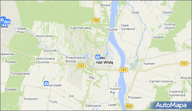 mapa Solec nad Wisłą, Solec nad Wisłą na mapie Targeo