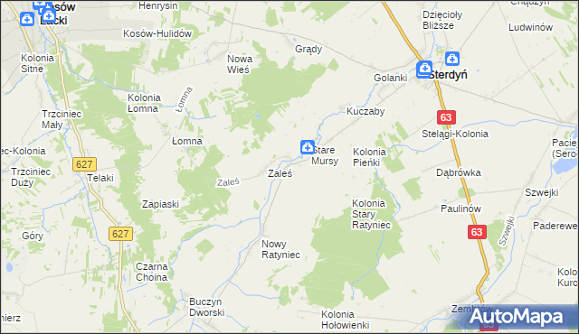 mapa Stary Ratyniec, Stary Ratyniec na mapie Targeo