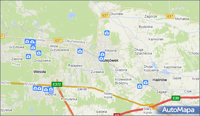 mapa Sulejówek, Sulejówek na mapie Targeo