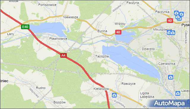 mapa Taciszów, Taciszów na mapie Targeo