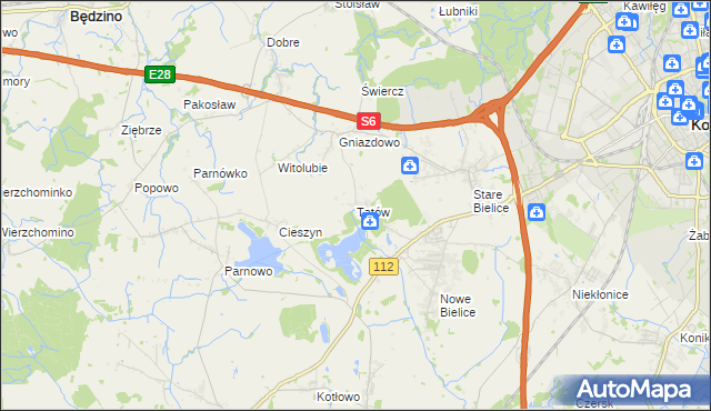 mapa Tatów, Tatów na mapie Targeo