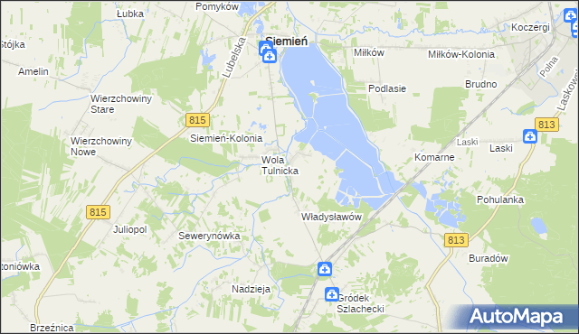 mapa Tulniki, Tulniki na mapie Targeo