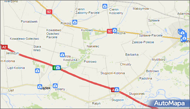 mapa Wacławów gmina Lądek, Wacławów gmina Lądek na mapie Targeo