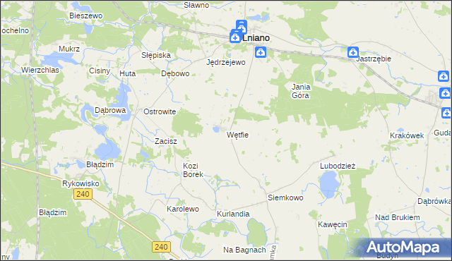 mapa Wętfie, Wętfie na mapie Targeo