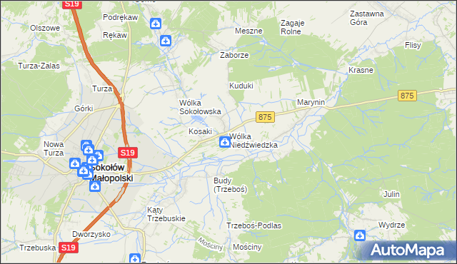 mapa Wólka Niedźwiedzka, Wólka Niedźwiedzka na mapie Targeo