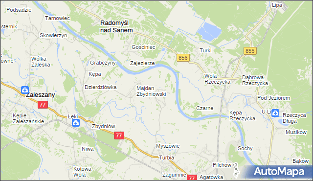 mapa Wólka Turebska, Wólka Turebska na mapie Targeo