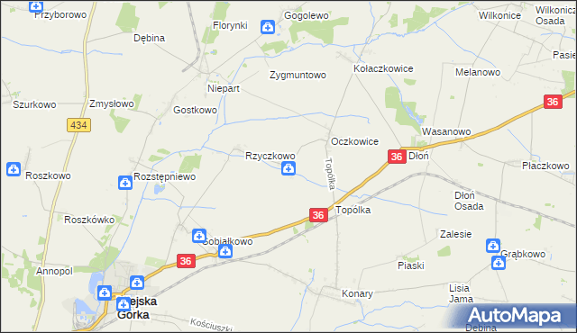 mapa Woszczkowo, Woszczkowo na mapie Targeo