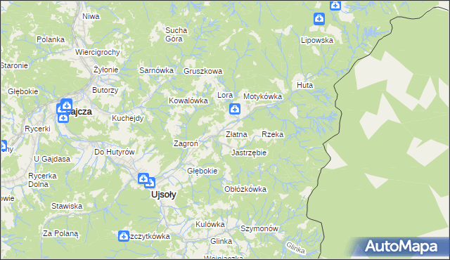 mapa Złatna, Złatna na mapie Targeo