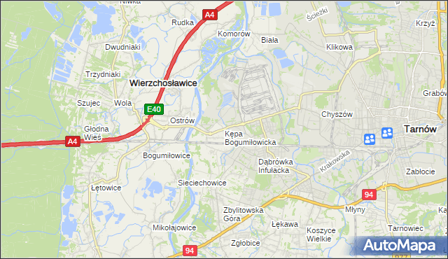 mapa Kępa Bogumiłowicka, Kępa Bogumiłowicka na mapie Targeo