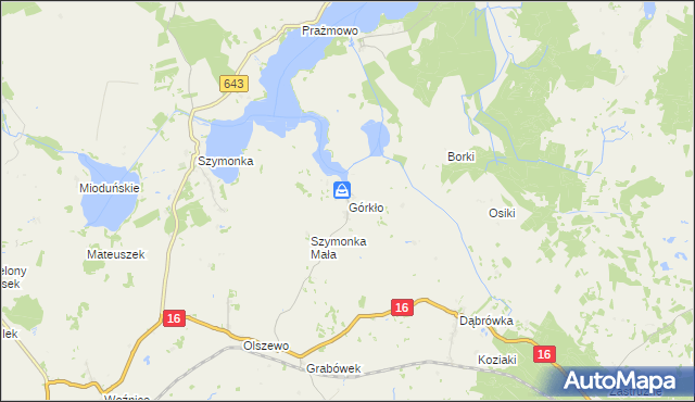 mapa Górkło, Górkło na mapie Targeo