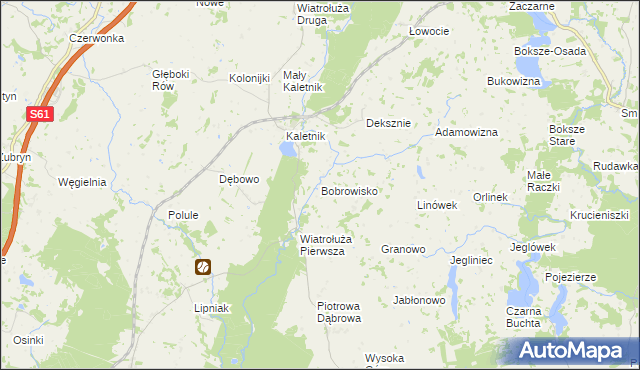 mapa Bobrowisko gmina Suwałki, Bobrowisko gmina Suwałki na mapie Targeo